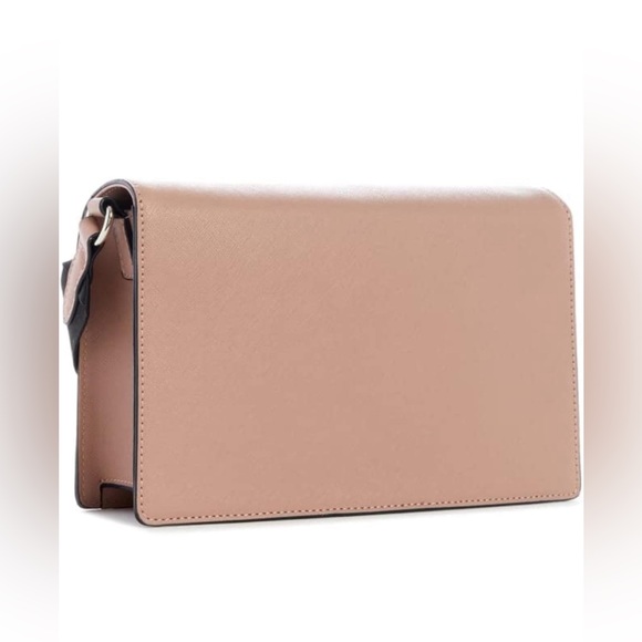 GUESS Women’s Nausha Crossbody Bag with Mini Bag Charm Mauve - Picture 5 of 7